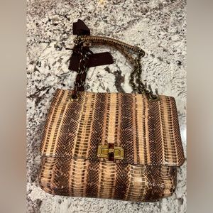 Lanvin Happy bag in python skin